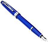 Cross Bailey - Penna stilografica in resina blu lucido, pennino medio