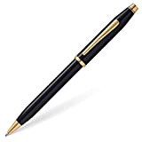 Cross, penna a sfera Century II Penna roller Black Lacquer with 23CT Gold