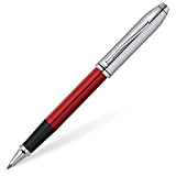 Cross Townsend - Penna roller (Limited Edition, tratto M, colore inchiostro: nero, con scatola regalo di lusso), colore: Rosso cromato