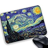 csm Informatica Tappetino Mouse Pad Personalizzabile sp 2mm Collezione Van Gogh Notte Stellata
