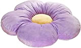 Cuscino a forma di girasole, 50 cm, in peluche, a forma di fiore, per interni ed esterni, colore viola