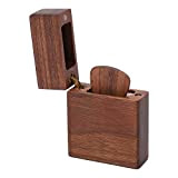 Custodia per plettri, porta plettro per chitarra a forma di accendino portatile in legno Robusta custodia per regalo per musicista