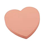 D.RECT, 110507, foglietti adesivi, 100 Fogli, 75x75mm, Blocchetto a forma di cuore, autoadesive rimovibili, colore rosa