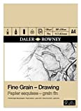 Daler Rowney - Blocco da disegno a grana fine, carta da schizzi a grana fine A4 120gm 30 fogli, Beige