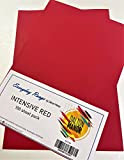 Dalton Manor - confezione da 100 fogli di carta in formato A4, da 80 g/m², di colore rosso intenso
