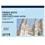 Data Ufficio Blocco Prima Nota Cassa - Iva Dare/Avere - 50/50 copie autoricalcanti - 21,5x29,7cm - DU16832C000