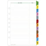 day-timer Desk size Colored Address and Phone directory Tabs, 14 x 21,6 cm (92143)