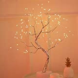 Decorazione a forma di bonsai in filo di rame e luci LED, regolabile, a 36/108 LED, perfetta per decorare la ...