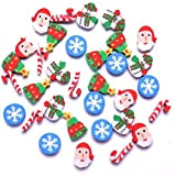 Decorazioni natalizie-ornamenti natalizi, gomme da cancellare per cartoni animati mini gomme da cancellare natalizie gomme da cancellare con fiocco di ...