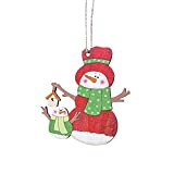 Decorazioni natalizie, piccola etichetta, ciondolo in legno, per porta dell'armadio e finestre, per soggiorno, (B-3, taglia unica)