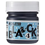DELETER Manga Ink – Bottiglia da 30 ml – Black 4 (Resistente agli Agenti atmosferici e Extra Dark)