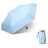 DFGHJK Ombrello tascabile Ultraleggero 6 costole Ombrellone da pioggia Ombrellone da donna Uomo Ragazze Ombrello pieghevole anti-portatile (Color : B, ...