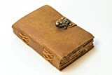 Diario in pelle con chiusura a lucchetto, diario vintage con libro delle ombre, 220 pagine, realizzato a mano, 220 pagine, ...