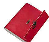 Diario in pelle goffrato con scritta in lingua inglese "Your Name" in colore dorato on the Leather Diary per diario ...