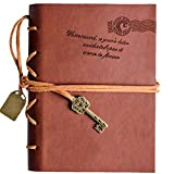 Diario string chiave retro vintage Classic Leather Bound notebook prugna Coffee