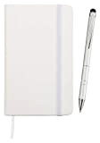 DIN A6 taccuino carta bianca con penna a sfera in alluminio incluso Touchpen/Business accessori, unico set di scrittura per il ...