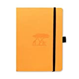 Dingbats - Earth Dotted Medium Notebook, Tangerine Serengeti, A5 - Copertina Rigida In Pelle Pu - Carta A Prova Di ...
