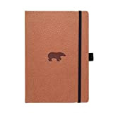 Dingbats Notebooks Wildlife Extra Large A4+ - Quaderno con copertina rigida, in finta pelle, pagine 100 g/m², 100 g/m², tasca ...