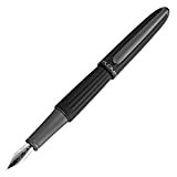 Diplomat D40301021 - Penna stilografica Aero con pennino extra fine in acciaio, colore: nero
