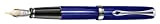 Diplomat Excellence - Penna stilografica A2 con pennino medio 14 ct, colore: Blu skyline e Cromo