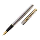 DIPLOMAT Traveller penna stilografica F, acciaio/attributi oro