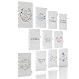 Discagenda 9 Sections P-R-A-I-S-E-H-I-M Prayer Journal Section Divider Set with Cover and Back Dashboard in Durable PP Plastic (Discbound, Personal)