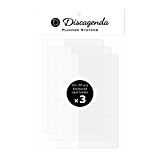 Discagenda trasparente accessori per Discbound planner personale organizzatore Mini HP (4.6x7in) Card Holder