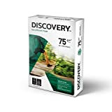 Discovery Carta Eco-Efficiente a Ottima Macinabilità, Grammatura da 70 g/mq a 75 g/mq, Bianco, Confezione 5 x 500 fogli