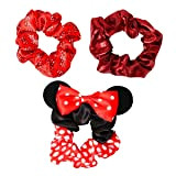 Disney Minnie Mouse VE700362L - Set di 3 elastici per capelli, colore: Rosso e Nero