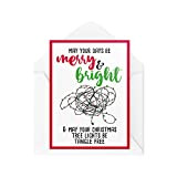 Divertenti biglietti di Natale | May Your Days Be Merry & Bright Xmas Lights Card | Per lei lui Novità ...
