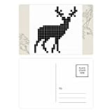 DIYthinker Rubik Cube Deer Fiore cartoline impostare Grazie carta Mailing 20pcs laterali 5,7 pollici x 3,8 pollici Multicolore