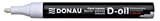 DONAU D-OIL 7369001PL-09 - Pennarello indelebile a base di olio, 2,8 mm, colore: bianco, inchiostro impermeabile, carta per plastica, metallo, ...