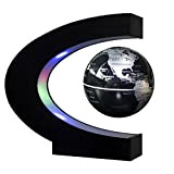 DORSION CB, Globo galleggiante con luci a LED a forma di C di levitazione magnetica galleggiante Globo Mappa del Mondo ...