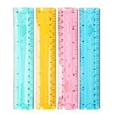 Drawihi - Righello in gomma flessibile, 15 cm, colore casuale, adatto per studenti, 1 pezzo