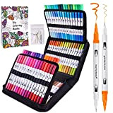 Dual Brush Pen Set di pennarelli fineliner 100 colori per bullet journal, lettering, libri da colorare, inchiostro a base d'acqua, ...