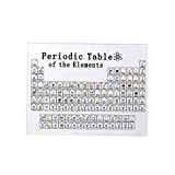 DuoYo Tabella periodica 3D con elementi, tavola periodica con elementi reali all'interno strumento didattico chimica insegnante regali decorazione artigianale
