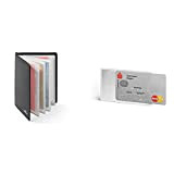 Durable 230958 - Porta Carte di Credito RFID Secure, Capacità 8 Tessere, 75 x 102 mm (L x H), Carbone ...