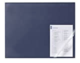 Durable 729307 Sottomano con Profilo Angolare Protettivo, Copertina Trasparente, Antiscivolo, 650 x 500 mm, Blu
