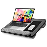 Duronic DML433 Supporto Laptop con imbottitura | Piattaforma Tablet con cuscino e maniglia integrata | Scrivania portatile | Vassoio ergonomico ...