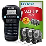 DYMO Labelmanager 160 Beschriftungsgerät Adatto per Schriftband: D1 12 mm, 9 mm, 6mm