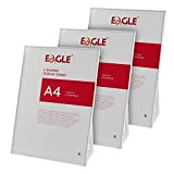 Eagle A4 Acrylic Sign Holder, Slant Back Table Stand, Wall Mount Photo/Paper Frame, Multifactional, Portrait Style Menu Ad Frame, Anti-Break, ...