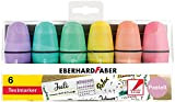 Eberhard Faber 551403 - Mini evidenziatore con punta a scalpello, colori pastello