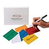 ECENCE 30 Etichette magnetiche scrivibili - 100x70mm multicolore - strisce adesive tagliabili - cartellini magnetici cancellabili - etichette magnetiche per ...