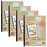 eco-eco A4 50% riciclato Bag 20 Easy Slide Files, Clip bar Project Report Files, eco051x4