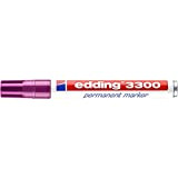 Edding pennarello indelebile edding 3300, ricaricabile, 1 – 5 mm, rosso e viola