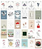 Edition Seidel Set di 30 cartoline natalizie, cartoline di Natale