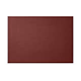 Eglooh - Clio - Sottomano Scrivania Ufficio in Cuoio Rosso Bordeaux cm 90x60 - Resistente Struttura in Acciaio, Raffinate Cuciture ...