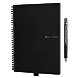 Elfinbook Taccuino Riutilizzabile Inteligente, Smart Notebook Riutilizzabile con Penna Inclusi (Nero A5)