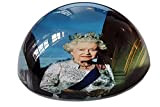 Elgate Fermacarte Queen Elizabeth II Ritratto - Cupola di vetro, souvenir Royal Platinum Jubilee di Londra, Inghilterra, Regno Unito, per ...