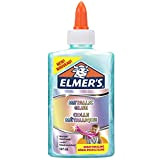 Elmer’s Colla Vinilica Metallizzata, Ottima per Realizzare Slime, Lavabile, Azzurro Acquamarina, 147 ml , Blu (Teal), 1 Pezzo